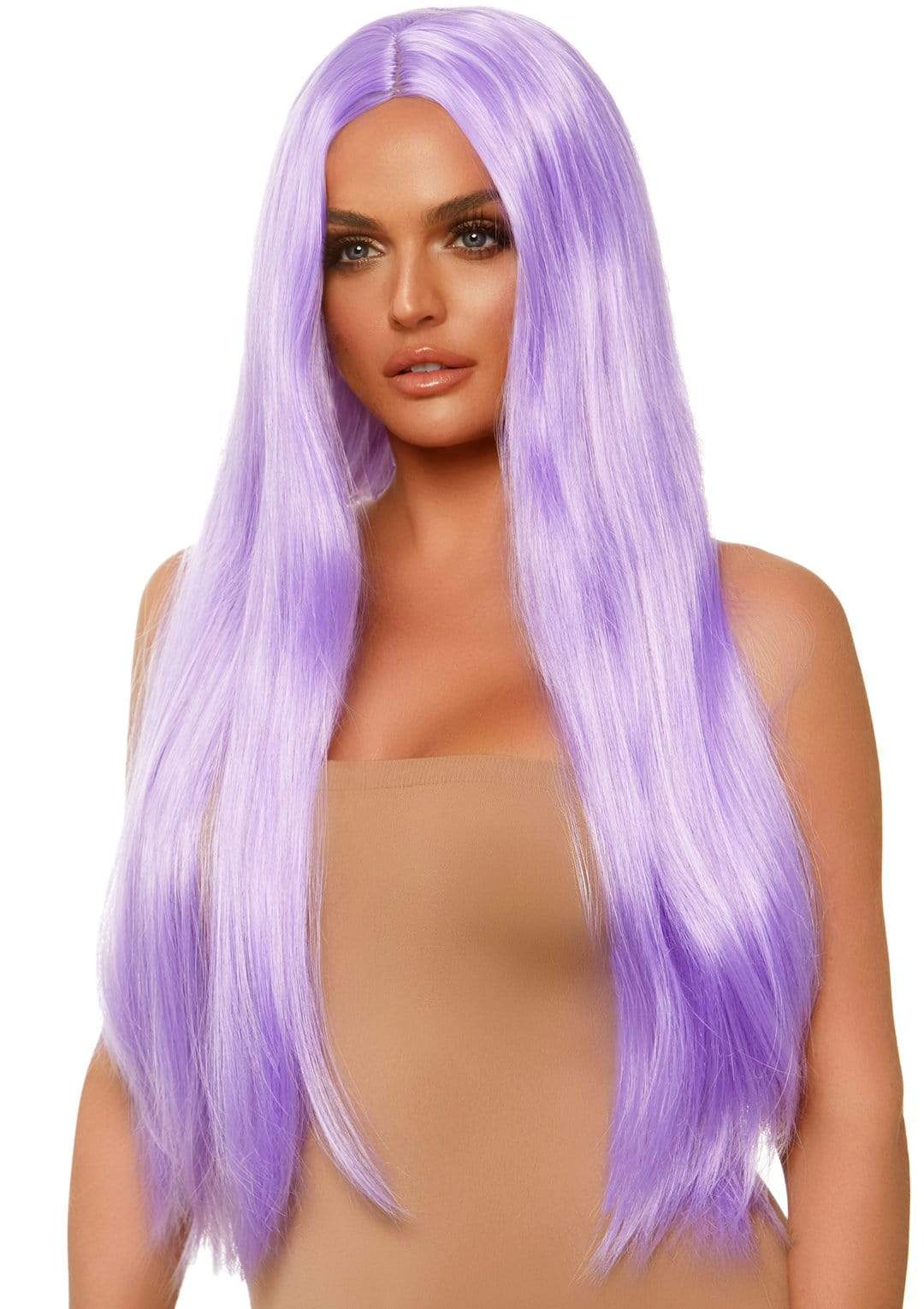 33" Long Straight Center Part Wig