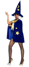 Velvet Moon And Stars Cape And Wizard Hat