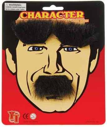 Bushy Moustache and Eyebrows Set