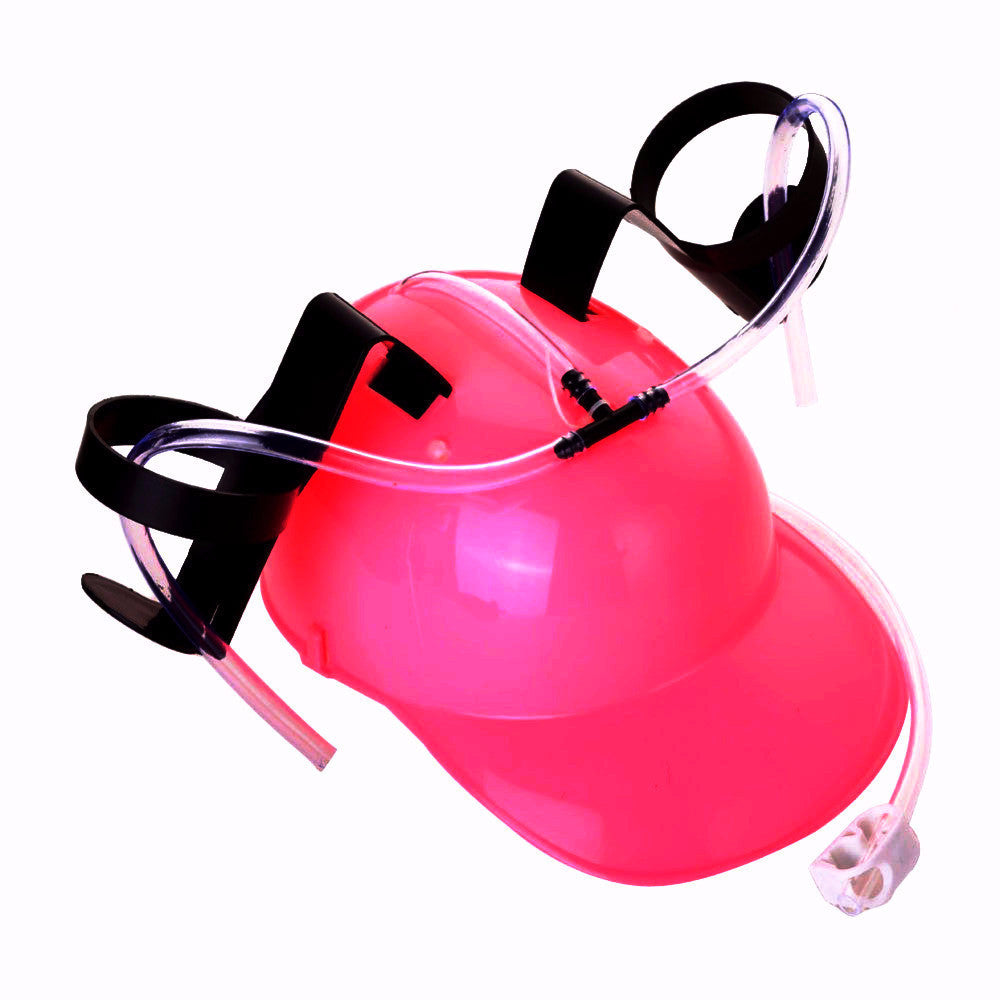 Neon Pink Drinking Helmet