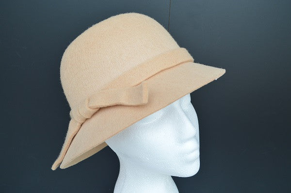Roaring 20's Beige Flapper Hat