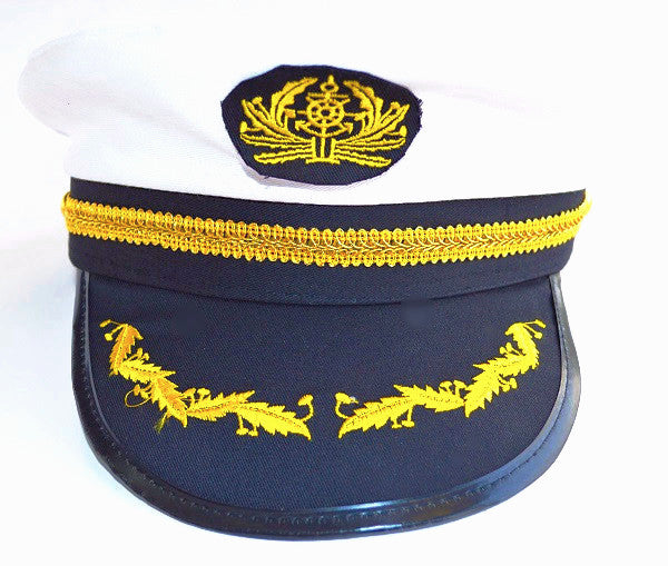 Sequin Trimmed Captain's Hat