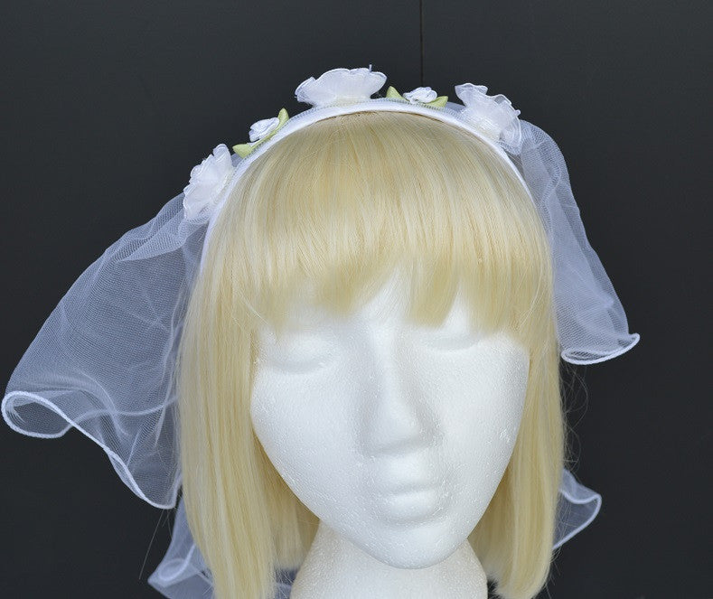 Bachelorette Bridal Veil White