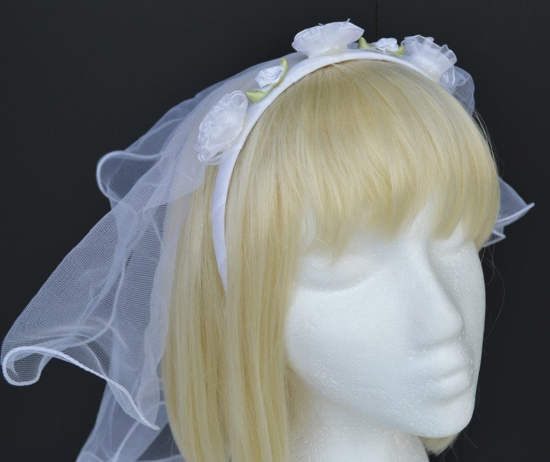 Bachelorette Bridal Veil White