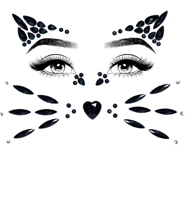 Animal Adhesive Face Jewels Sticker
