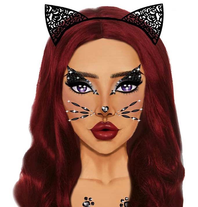 Animal Adhesive Face Jewels Sticker