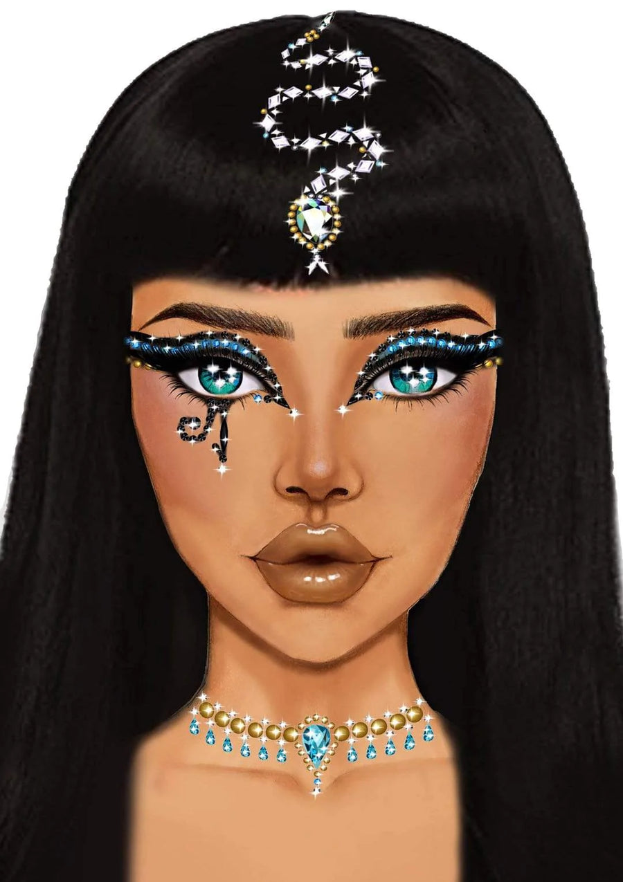 Cleopatra Adhesive Face Jewels Sticker