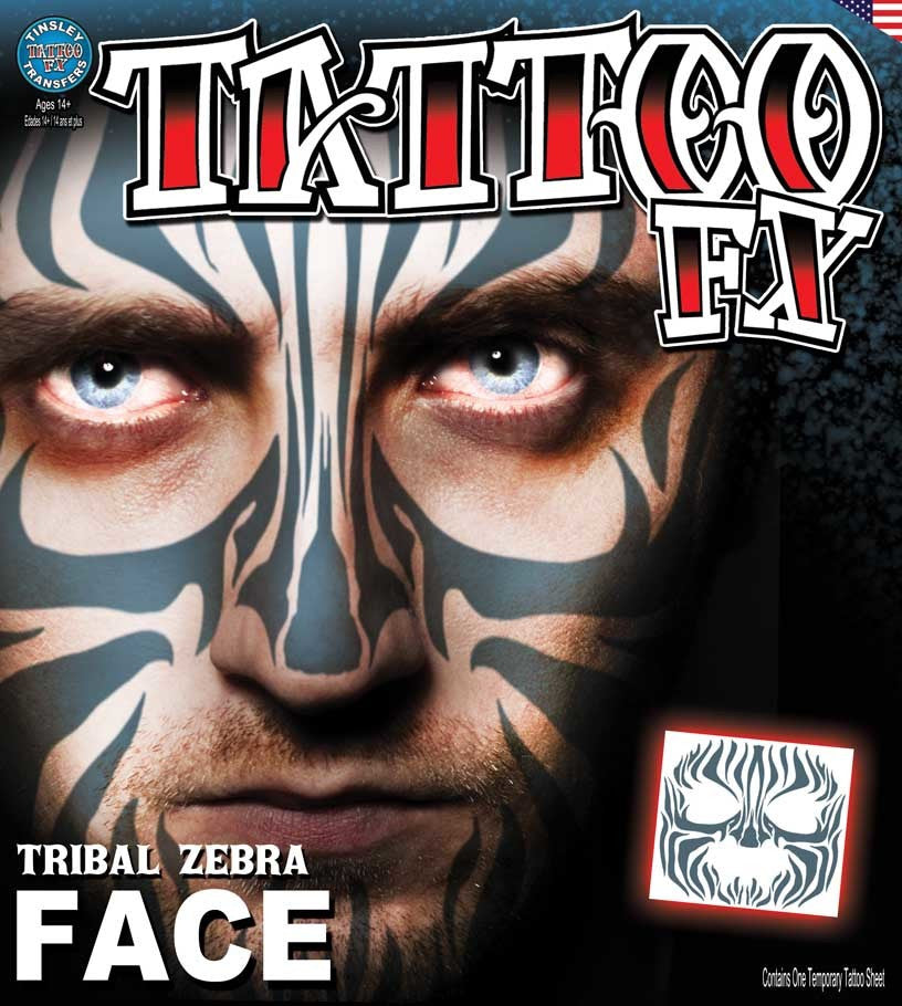 Tribal Zebra Face