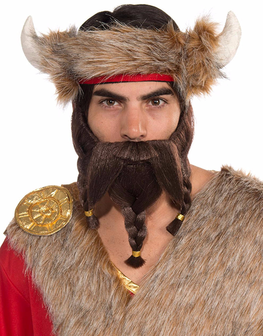 Warrior Beard and Moustache Brown