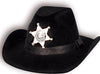 Flocked/Foam Sheriff Hat Black