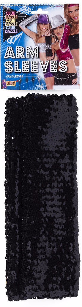 Arm Sleeves Black Sequin