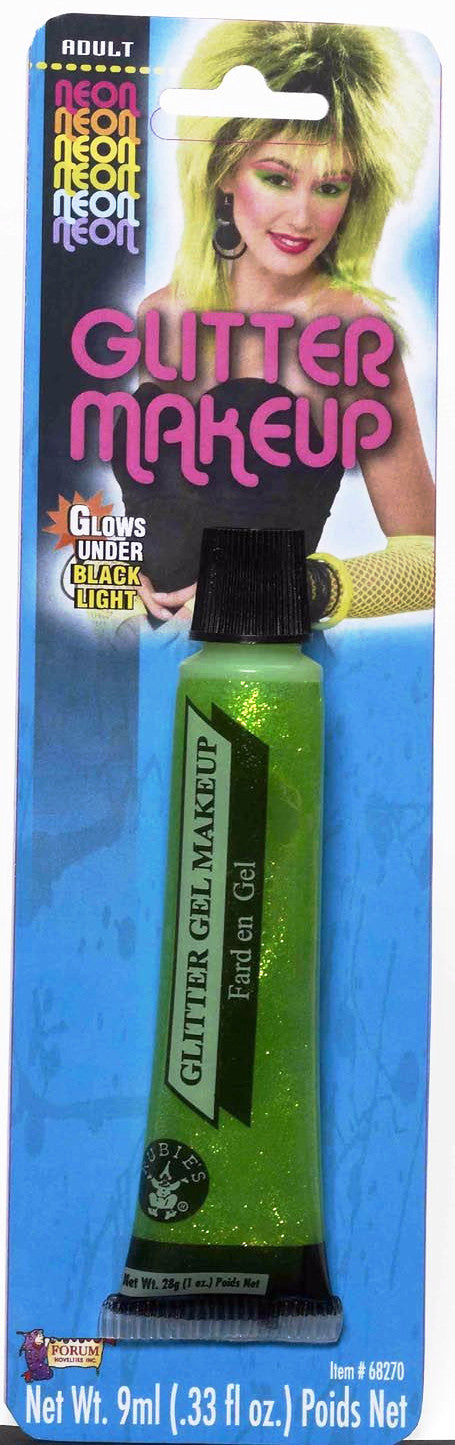 Neon Glitter Makeup Green