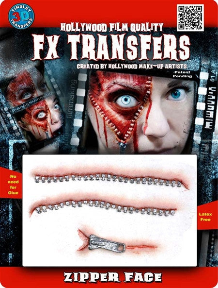 3D FX Transfers "Zipper Face"