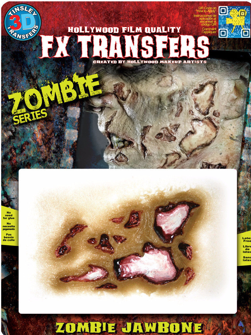 3D FX Transfers ''Zombie Jaw Bone''