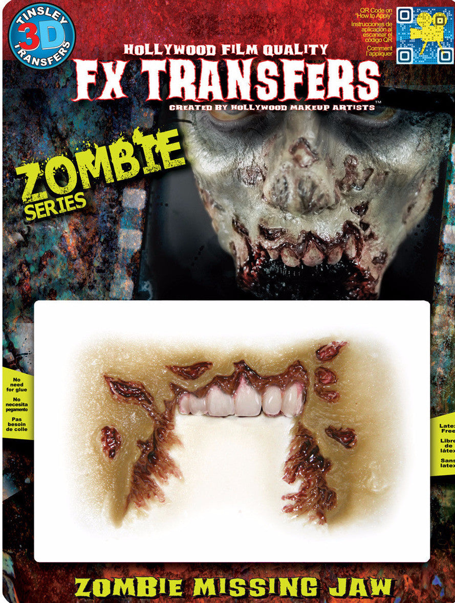 3D FX Transfers ''Zombie Missing Jaw''