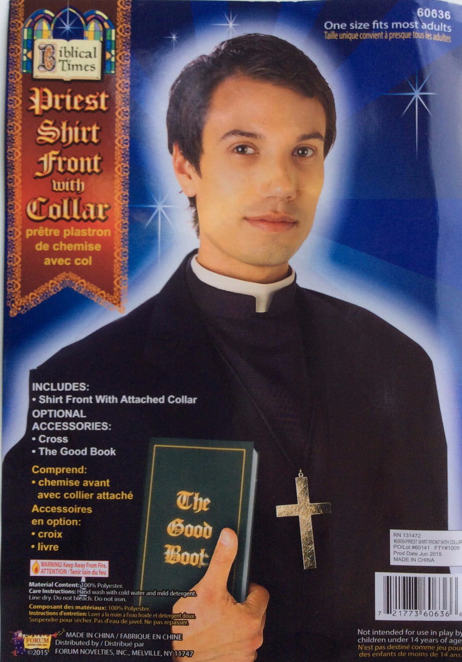 Priest Shirt Front with Collar