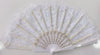 Large Lace Fan White