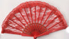 Large Lace Fan Red