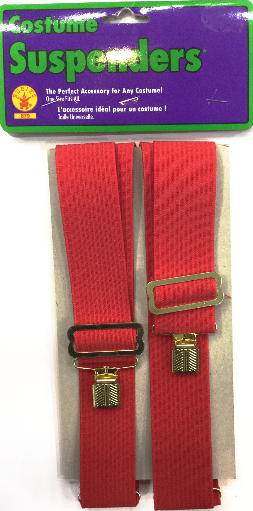 Clown Suspenders Red