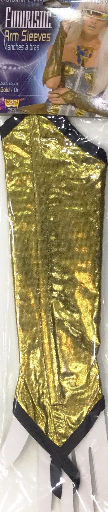 Futuristic Arm Sleeves Gold