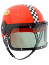 Plastic Racing Helmet Red