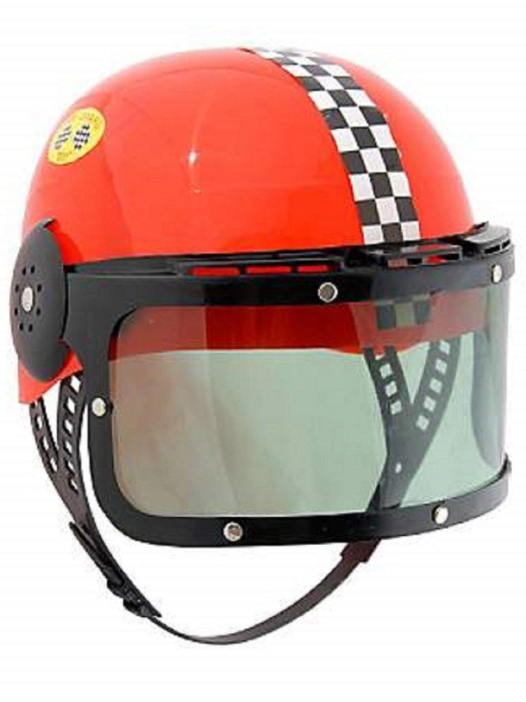 Plastic Racing Helmet Red