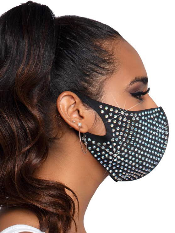 Coco Rhinestone Face Mask