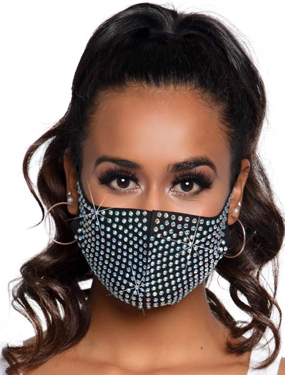 Coco Rhinestone Face Mask