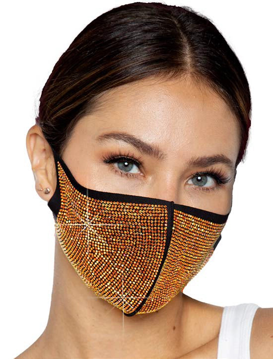 Alexi Rhinestone Face Mask