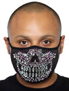 Skeleton Rhinestone Face Mask