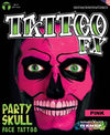 FX Party Skull Face Tattoo Pink