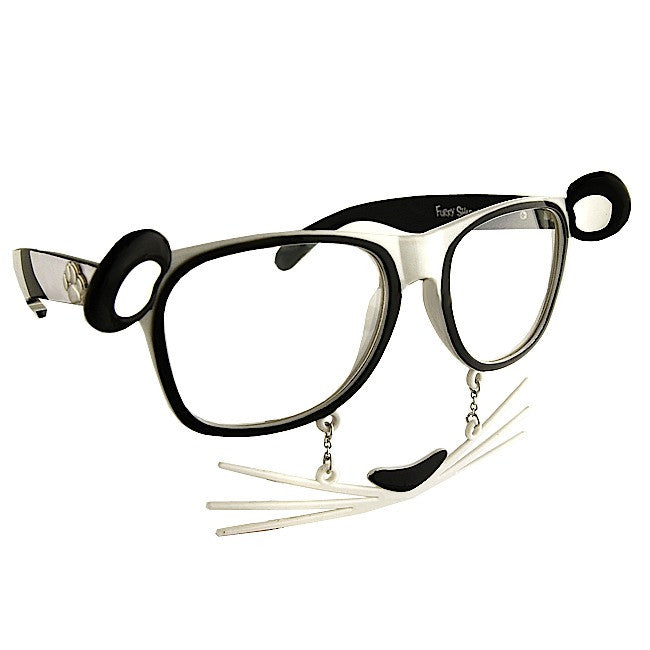Panda Clear Lens Furry Shades