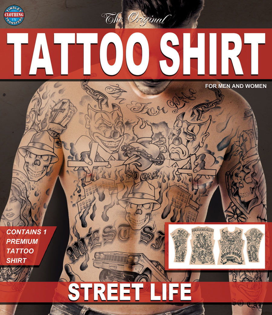 Street Life Gangster Tattoo Shirt