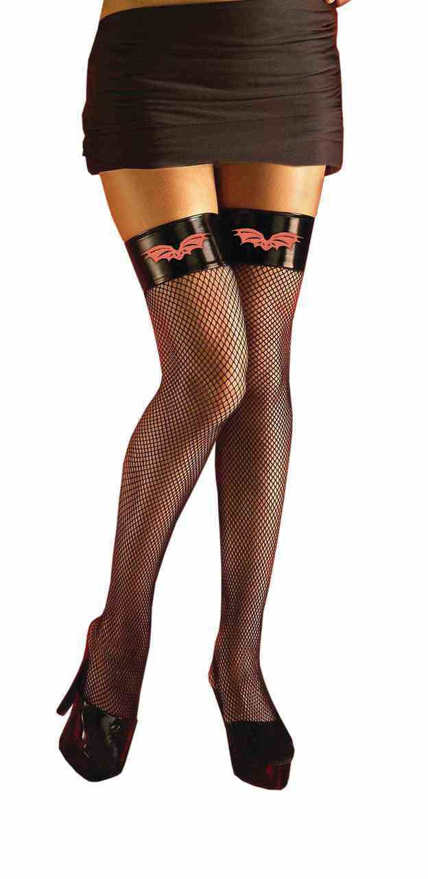 Vampiress Fishnet Thigh High