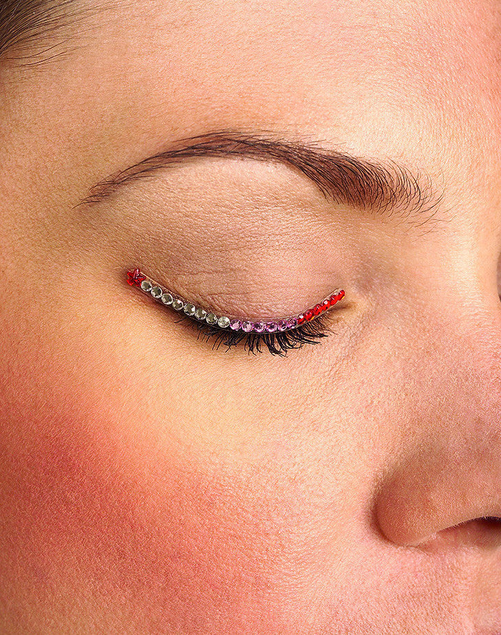 Sparkle Eyelids Red,Pink and Silver