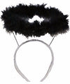 Black Marabou Halo