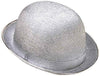 Glitter Mesh Derby Hat Silver
