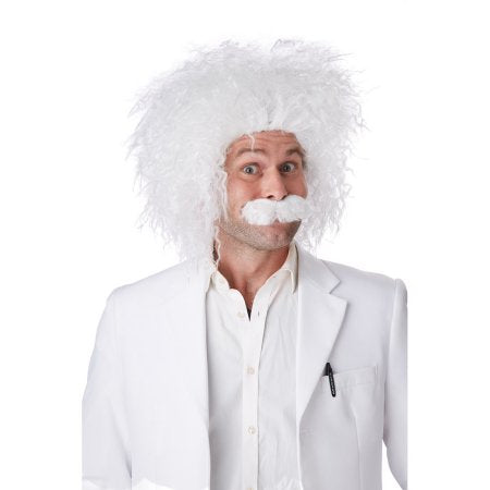 E=MC2 Wig and Moustache