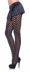 Opaque Woven Cut Out Tights