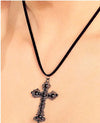 Black Gothic Cross Necklace