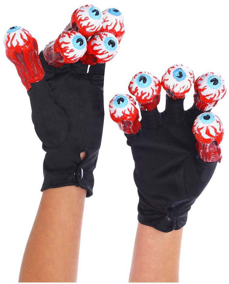 Beetlejuice Gloves with Eyeballs
