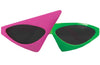 Two Tone Glasses Neon Pink/Green