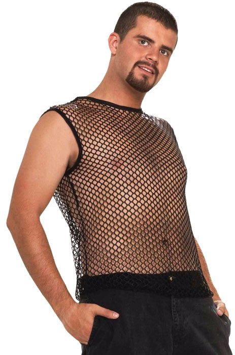 Hip Hop Fishnet Shirt Black