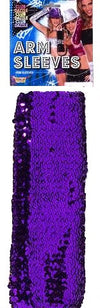Arm Sleeves Purple Sequin