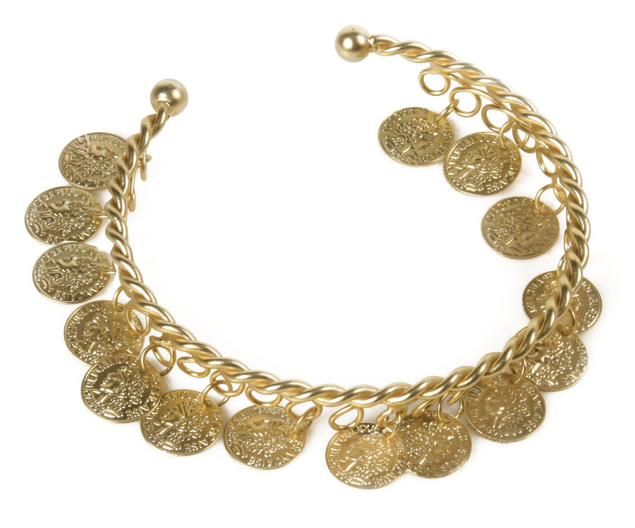 Spartan Queen Coin Bracelet Gold