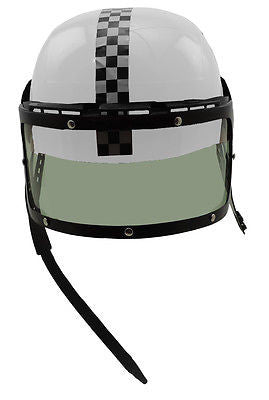 Plastic Racing Helmet White