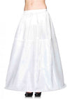 Long Hoop Skirt White