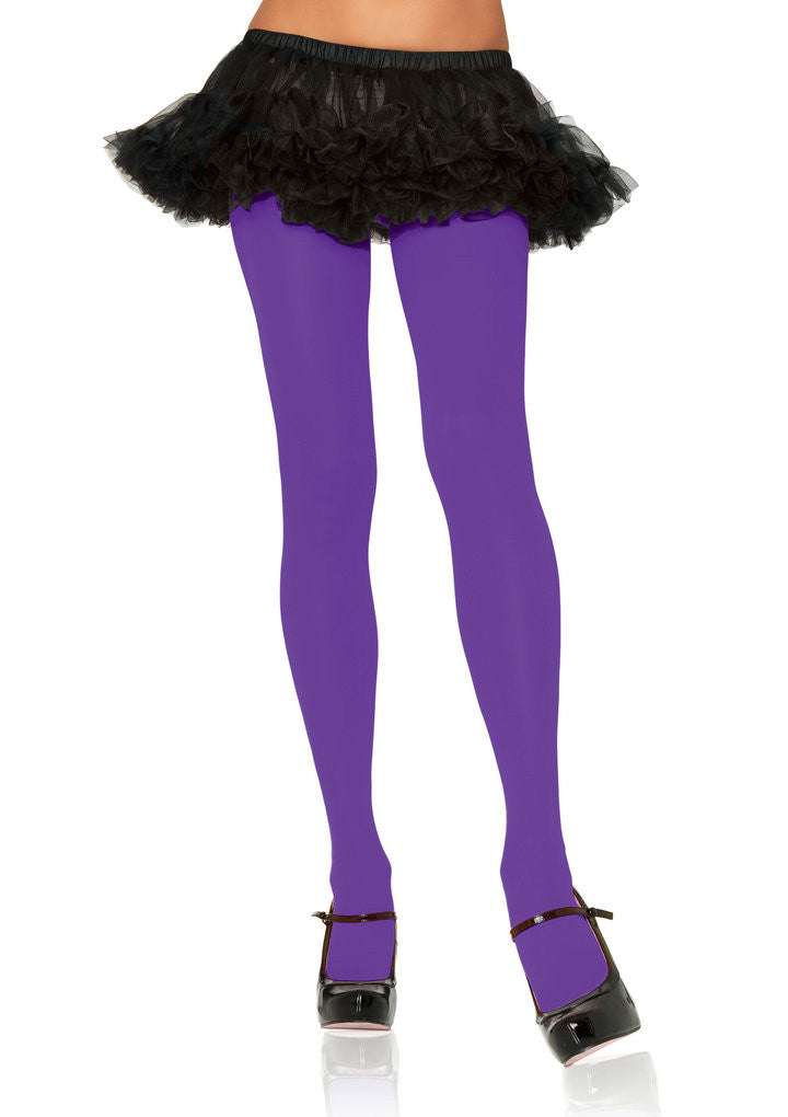 Nylon Tights Purple