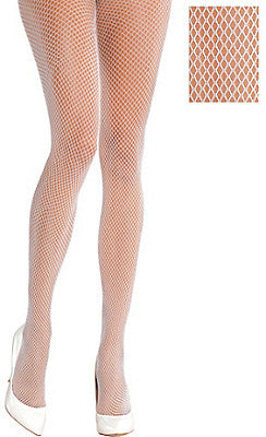 White Fishnet Tights