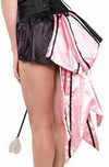 Lace Trimmed Satin Bustle Skirt